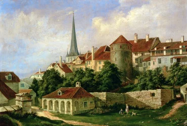 Ansicht von Tallinn mit dem Hattorpe-Turm